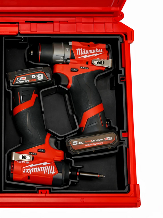 M12 Gen 3 Drill and impact Organizer for Milwaukee Packout insert 2 and 3 Drawer