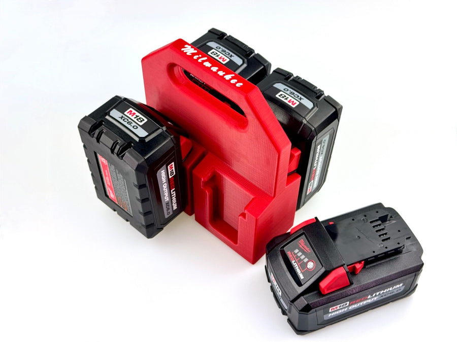 Milwaukee Battery Caddy / Carrier/ Holder / 4 Pack Storage Strong High Quality