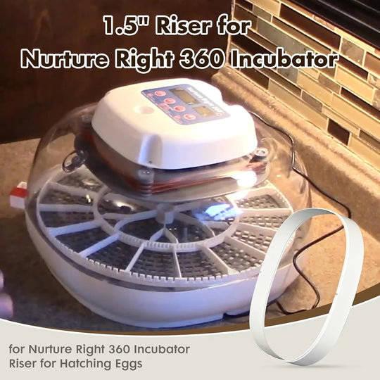 Nurture Right 360 Incubator Lid Riser - 1.5 Inch, 2 Inch and Custom Size & Color