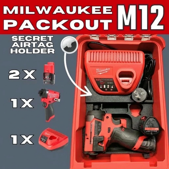 M12 3453-20 Hammer Drill Battery & Charger Insert for PACKOUT (Insert Only)