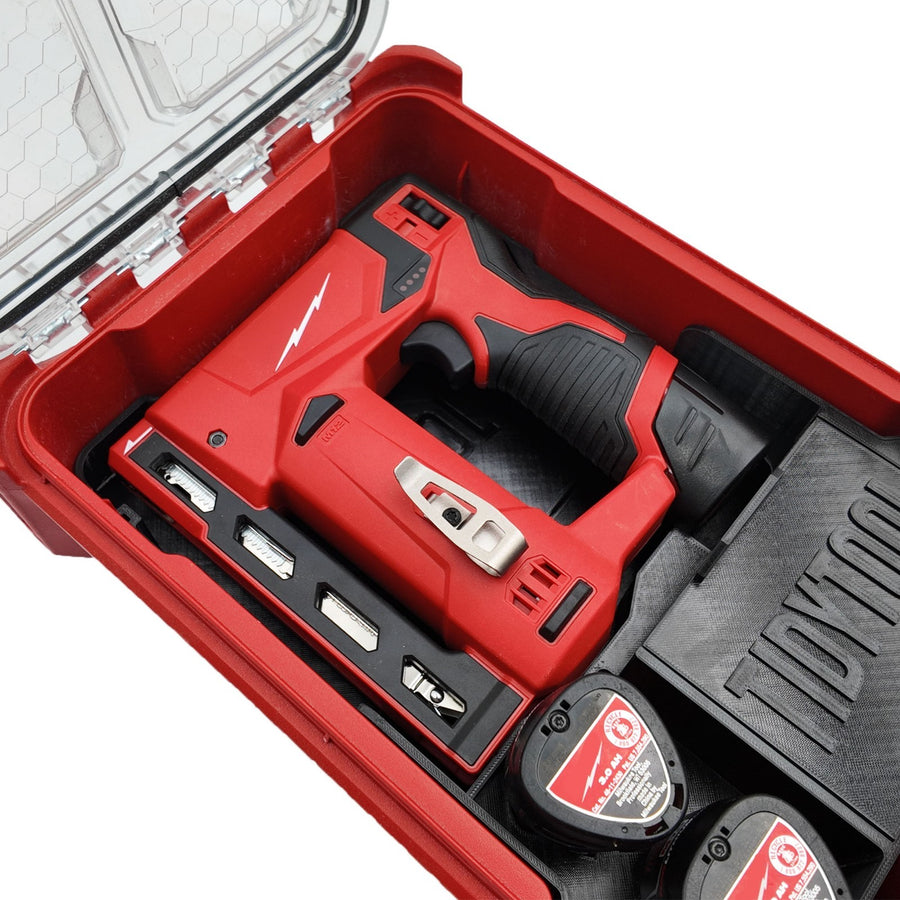 M12 Crown Stapler Organizer for Milwaukee Compact Packout insert 2447-20