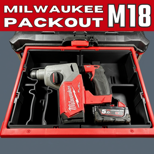 Milwaukee PACKOUT Insert – M18 SDS Rotary Hammer Holder (Insert Only)