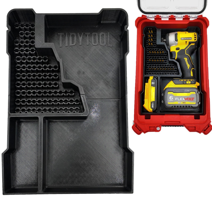 20V Brushless Impact (DCF809) Organizer for Milwaukee Compact Packout (Insert O