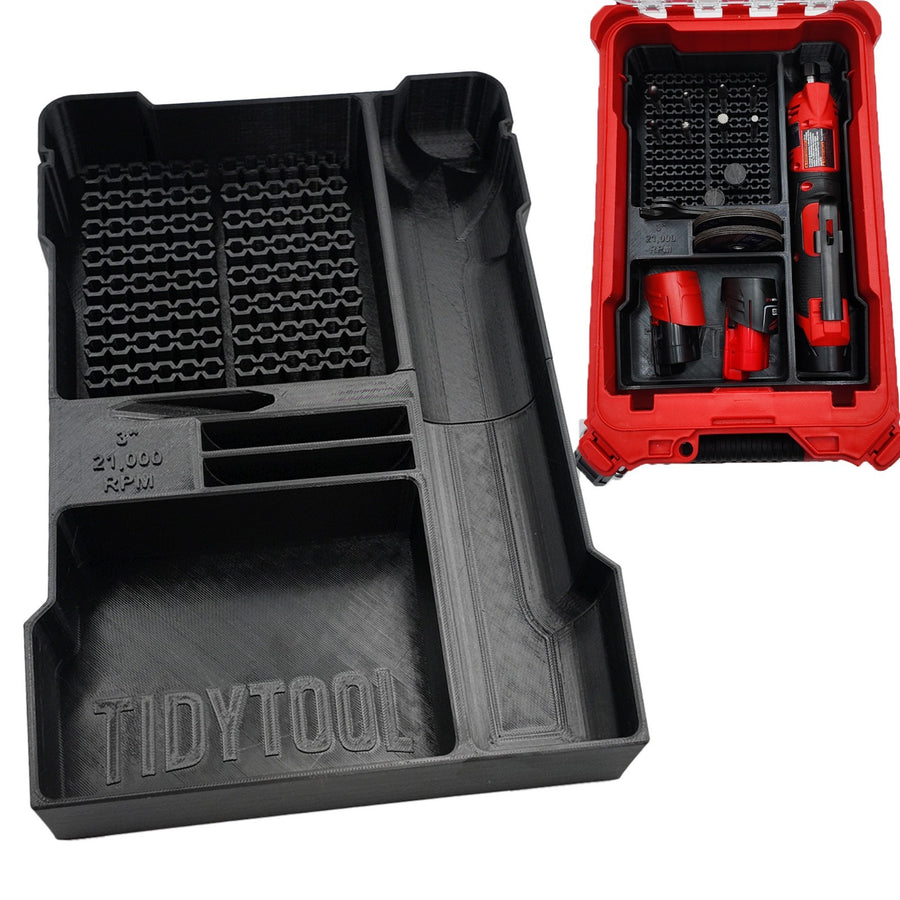 M12 Fuel Die Grinder insert for Milwuakee Packout (Insert Only)