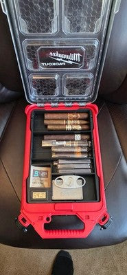 Cigar Humidor Insert With Included Hydrometer For Milwaukee Packout Low Profile