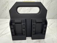 Battery Basket Carrier Caddy Holder for DeWALT 4 slot Black and Yellow