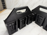 Battery Basket Carrier Caddy Holder for Porter Cable 6 slot Black