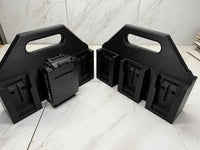 Battery Basket Carrier Caddy Holder for Porter Cable 6 slot Black