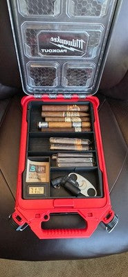 Cigar Humidor Insert With Included Hydrometer For Milwaukee Packout Low Profile