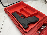 Milwaukee Packout 3d Printed Full Size Pistol Gun Tray for 48-22-8436 RED