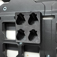 Packout Wall M12 Battery Holder Quad Mount (Small Batteries)