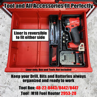 M18 Fuel 1/4" Hex Impact Driver Organizer for Milwaukee Packout 2 and 3 insert V