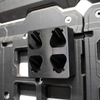 Packout Wall M12 Battery Holder Quad Mount (Large and Small Batteries)