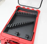 14 Piece Wrench Organizer for Milwaukee PACKOUT Low Profile Bin (Insert Only) BK