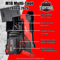 M18 Multitool Organizer for Milwaukee Compact Packout insert 2836 and 2626