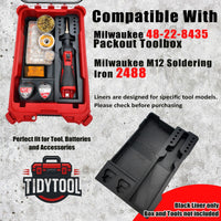 Soldering Iron Organizer For Milwaukee M12 Packout Compact Organizer Insert Tray