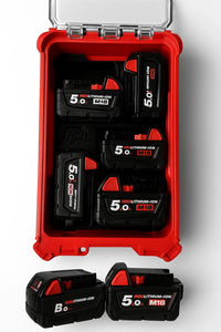 Milwaukee Packout Deep Storage Tray for M18 Batteries 8435 (Insert Only)