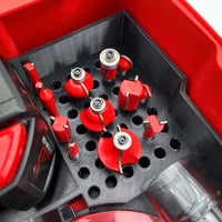 M18 Router Organizer for Milwaukee Compact Packout insert 2723-20