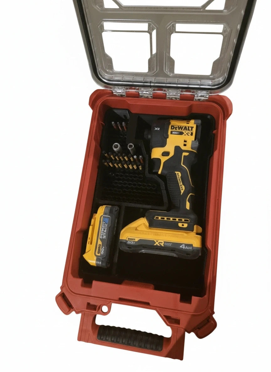 20V Brushless Impact (DCF870) Organizer for Milwaukee Compact Packout  (Insert O