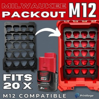 Milwaukee M12 Battery Insert for PACKOUT Compact Organizer (Insert Only)