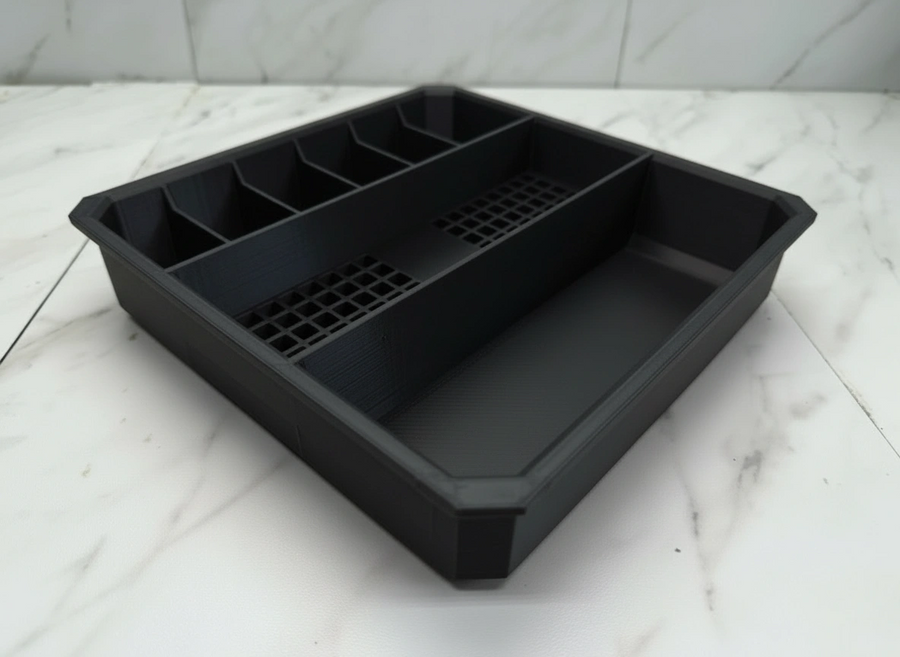 Milwaukee PACKOUT Low Profile Storage Bin Organizer Insert (Insert Only) BLACK