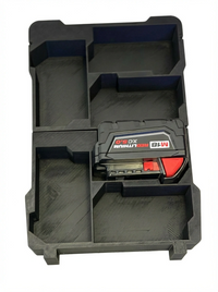 Milwaukee M18 5Ah Battery Insert 6-Slot PACKOUT Organizer (Insert Only)