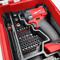 M18 Fuel 1/4" Hex Impact Driver Organizer for Milwaukee Compact Packout insert