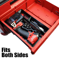 M18 Fuel 1/4" Hex Impact Driver Organizer for Milwaukee Packout 2 and 3 insert V